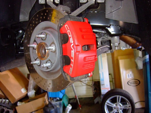 kingsnake c6.k installation of CF wing, CF hood ,  Ram Air,  ZR1 wheels