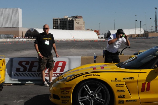 Bob Bondurant instructors take SEMA participants around SEMA MotorTrend Pro